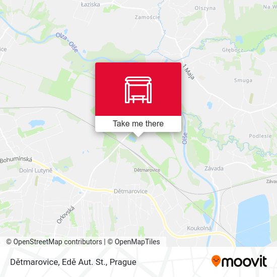 Dětmarovice, Edě Aut. St. map