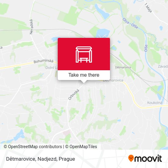Dětmarovice, Nadjezd map
