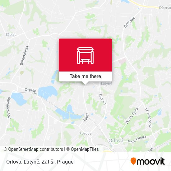 Orlová, Lutyně, Zátiší map