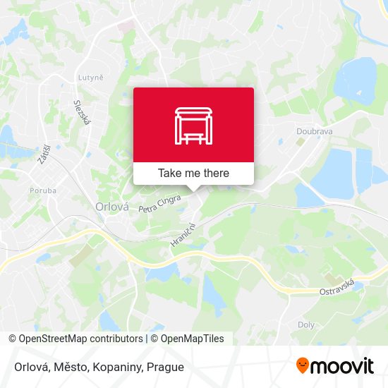 Orlová, Město, Kopaniny map