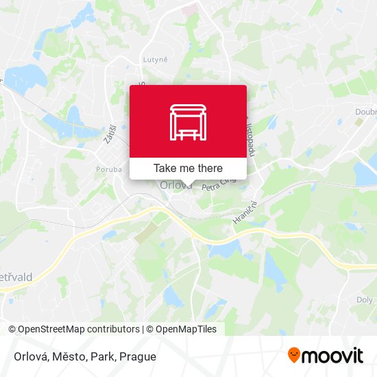 Orlová, Město, Park map