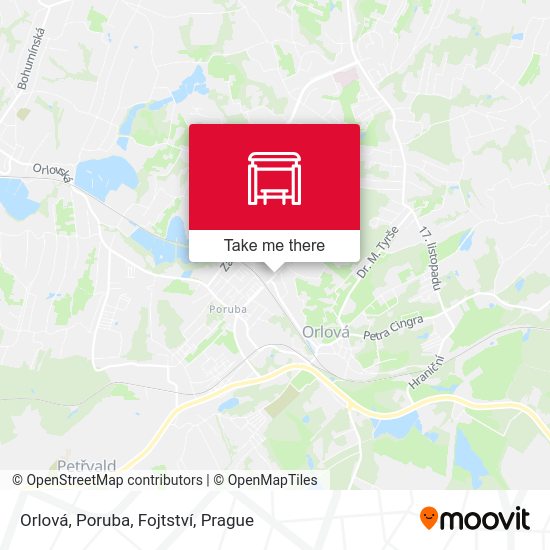 Orlová, Poruba, Fojtství map