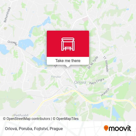 Orlová, Poruba, Fojtství map