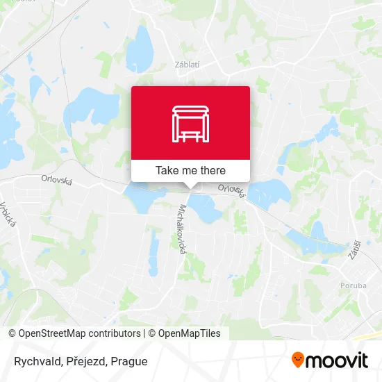 Карта Rychvald, Přejezd