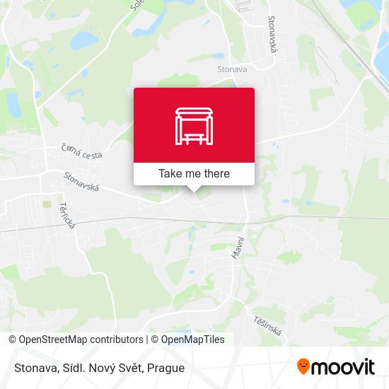 Stonava, Sídl. Nový Svět map