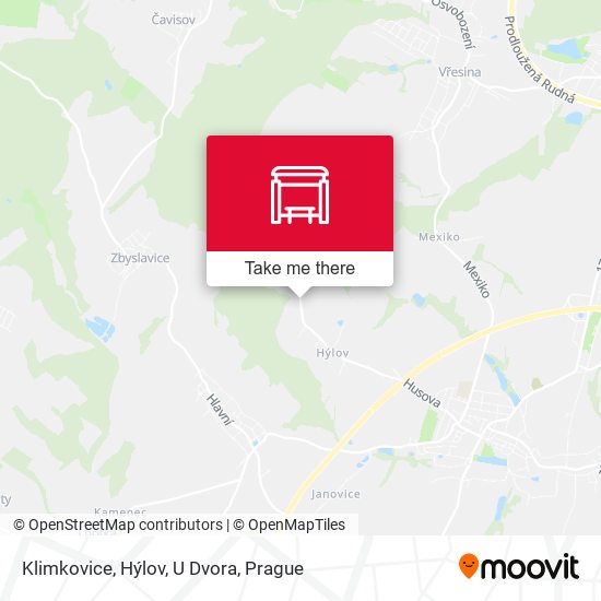 Klimkovice, Hýlov, U Dvora map