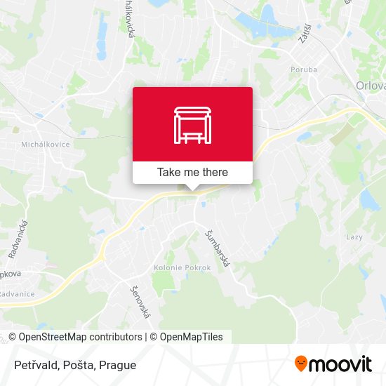 Petřvald, Pošta map