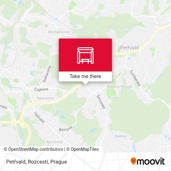 Petřvald, Rozcestí map