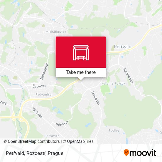 Petřvald, Rozcestí map