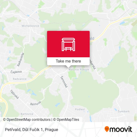 Petřvald, Důl Fučík 1 map