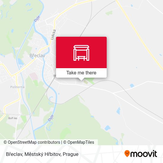 Břeclav, Městský Hřbitov map