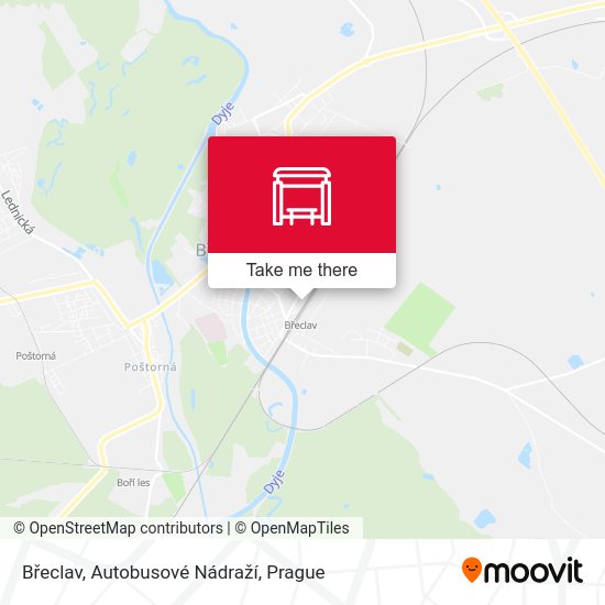 Břeclav, Autobusové Nádraží map