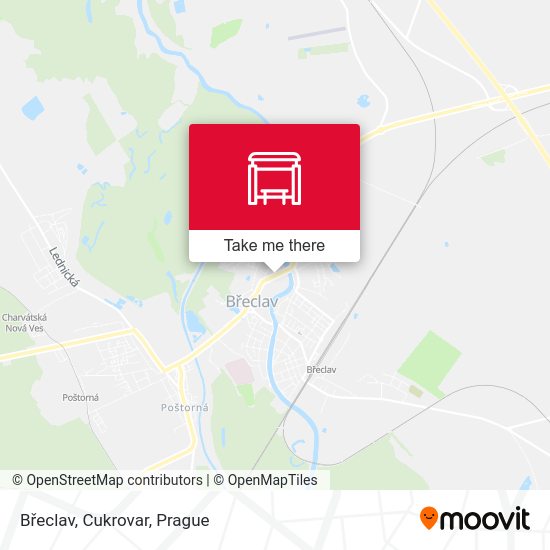 Břeclav, Cukrovar map