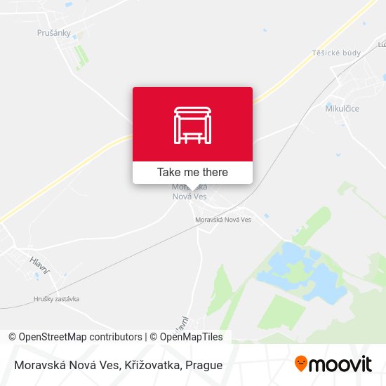 Moravská Nová Ves, Křižovatka map