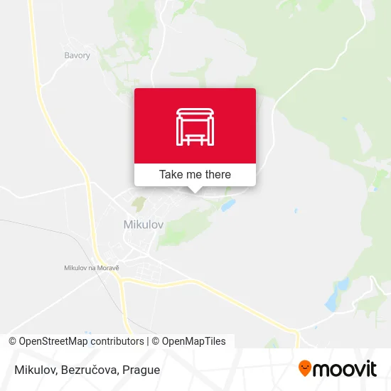 Карта Mikulov, Bezručova