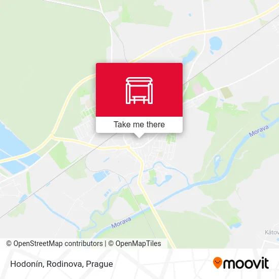 Карта Hodonín, Rodinova