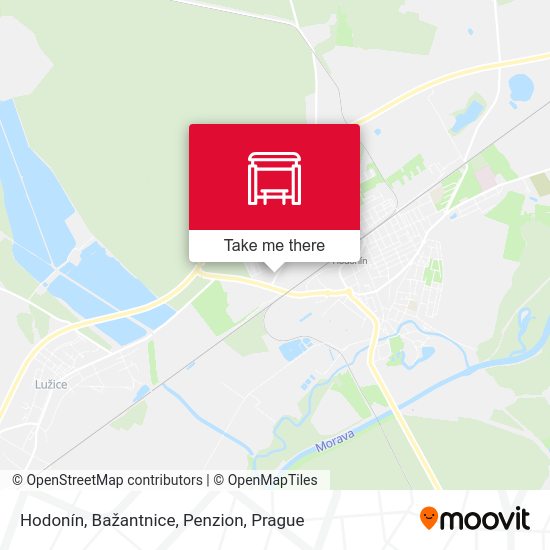 Hodonín, Bažantnice, Penzion map
