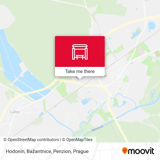 Карта Hodonín, Bažantnice, Penzion