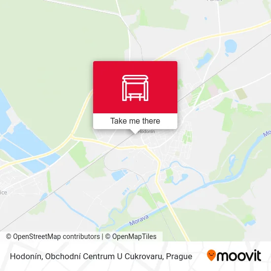 Карта Hodonín, Obchodní Centrum U Cukrovaru