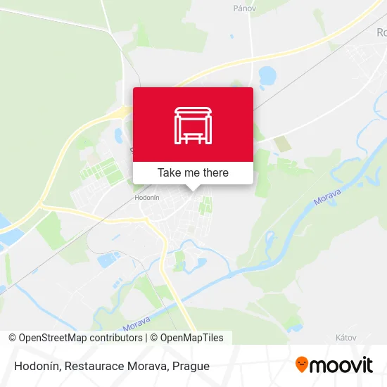 Карта Hodonín, Restaurace Morava
