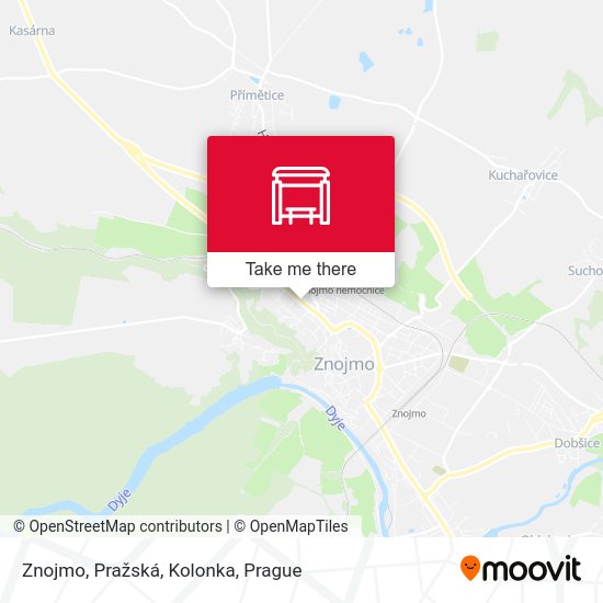 Znojmo, Pražská, Kolonka map