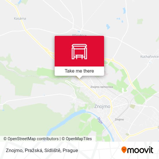 Znojmo, Pražská, Sídliště map