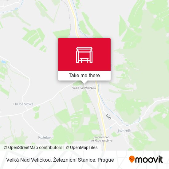 Velká Nad Veličkou, Železniční Stanice map