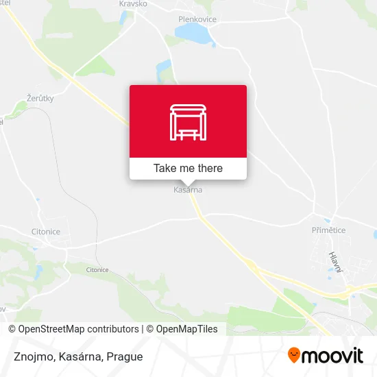 Карта Znojmo, Kasárna