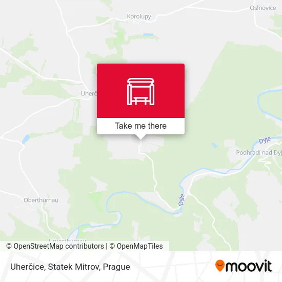 Карта Uherčice, Statek Mitrov