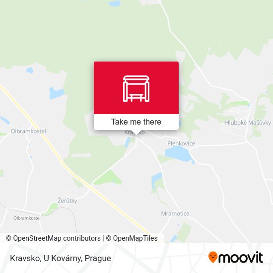 Kravsko, U Kovárny map