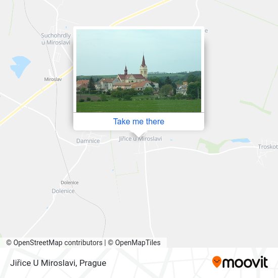 Карта Jiřice U Miroslavi