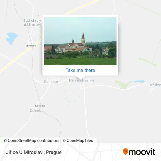 Карта Jiřice U Miroslavi