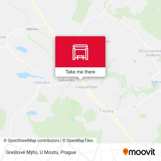 Grešlové Mýto, U Mostu map