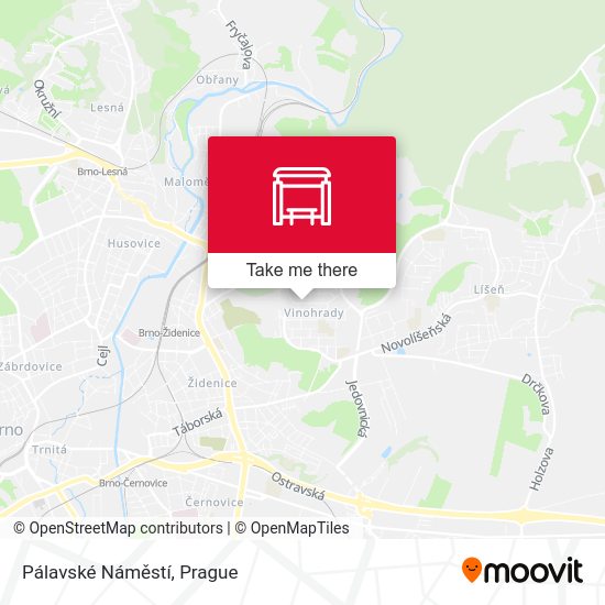 Pálavské Náměstí map