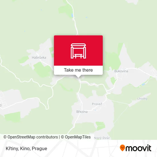Карта Křtiny, Kino