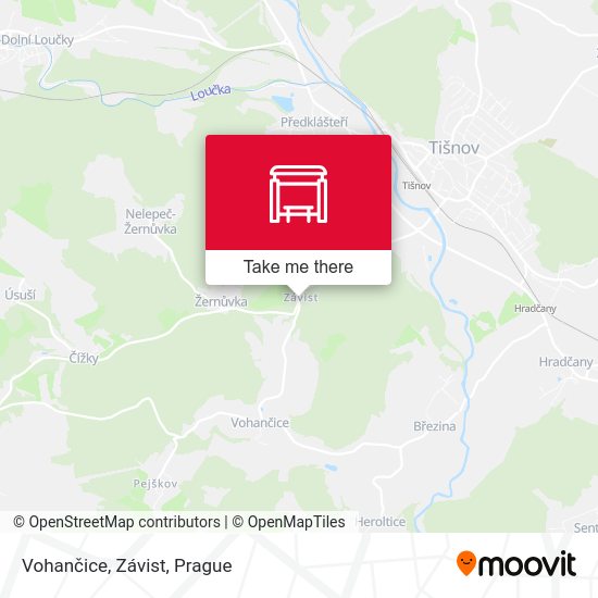 Vohančice, Závist map