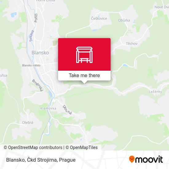 Blansko, Čkd Strojírna map