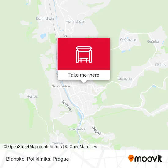 Карта Blansko, Poliklinika