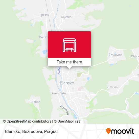 Blansko, Bezručova map