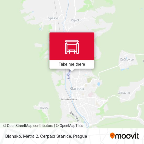 Blansko, Metra 2, Čerpací Stanice map