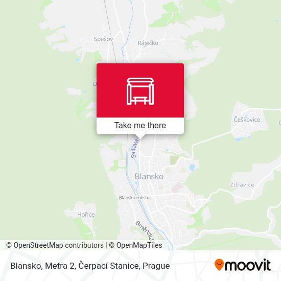 Blansko, Metra 2, Čerpací Stanice map