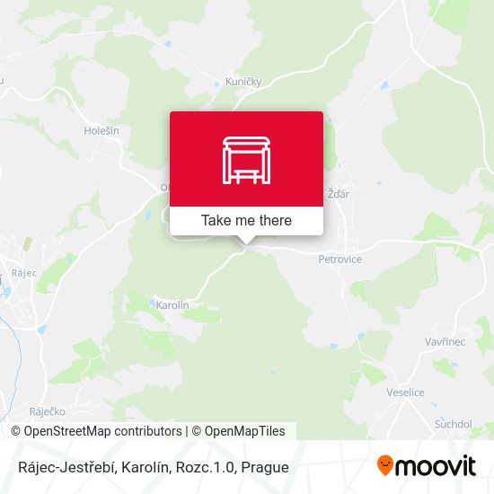 Rájec-Jestřebí, Karolín, Rozc.1.0 map