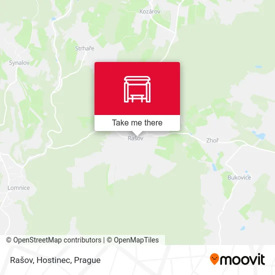 Карта Rašov, Hostinec