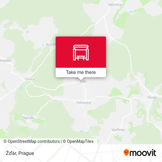 Карта Žďár