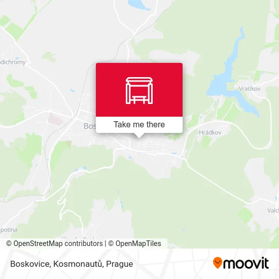 Карта Boskovice, Kosmonautů