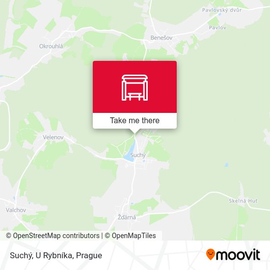 Suchý, U Rybníka map