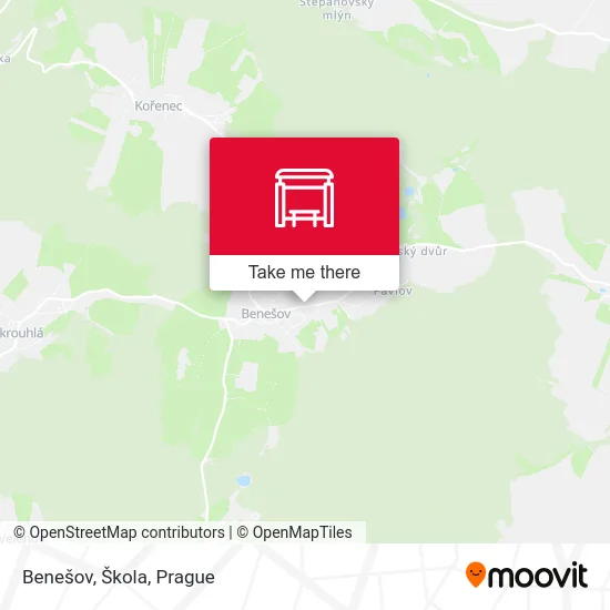 Карта Benešov, Škola