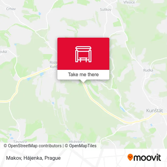 Карта Makov, Hájenka