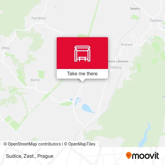 Карта Sudice, Zast.