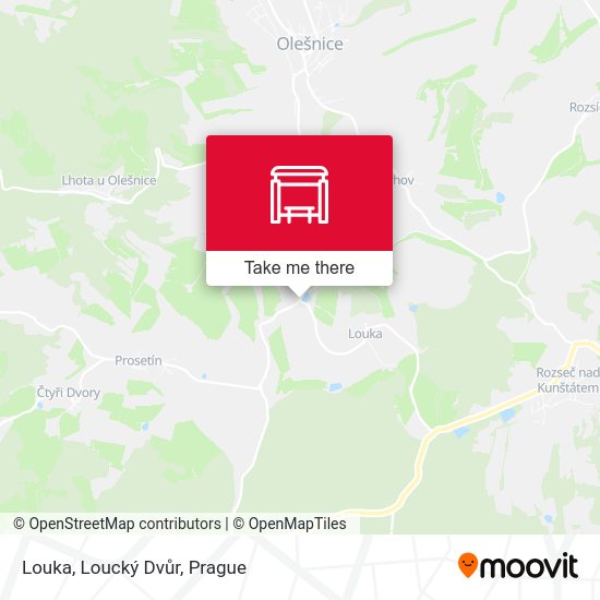 Louka, Loucký Dvůr map